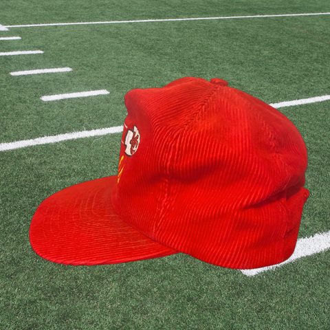 Kansas City Chiefs Super Rare Vintage Corduroy Snapback Hat, Annco NFL  Official License Product